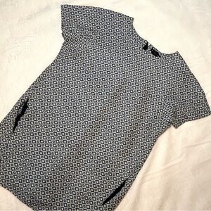 Club Monaco Blue and Yellow Shift Dress